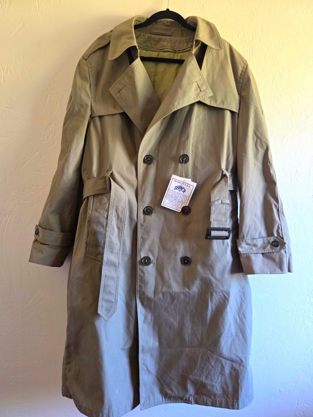 NWT DSCP Valor Collection Military All-Weather Trench Coat 44R Made in USA